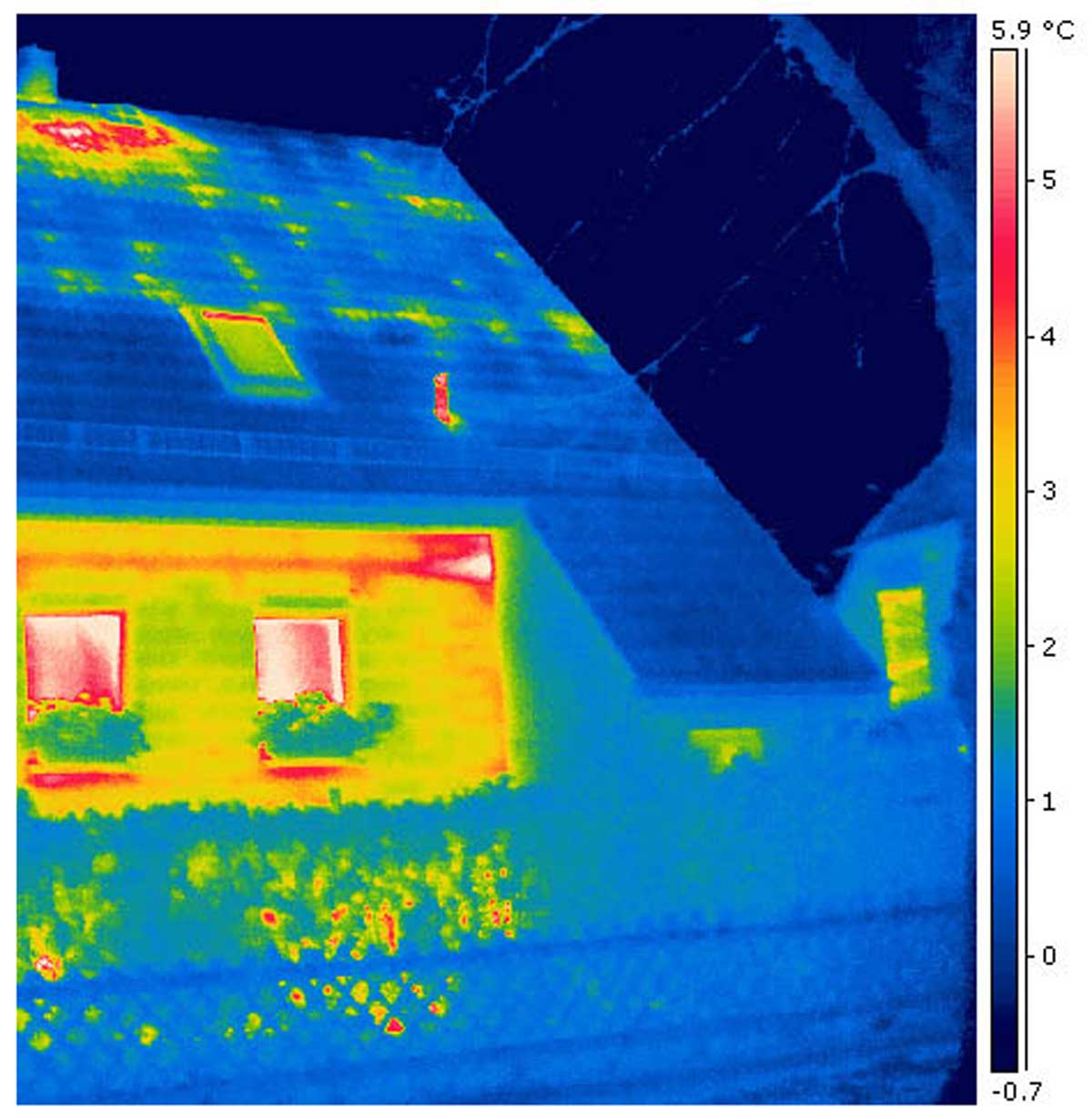 Thermografie-Aktion zum Aufspüren von Wärmelecks im Gebäude