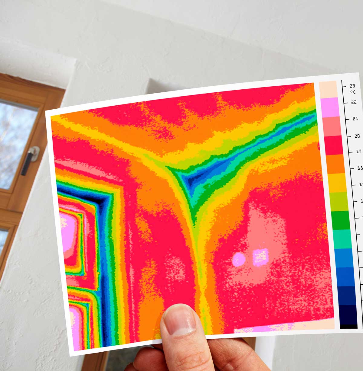 Thermografie-Aktion zum Aufspüren von Wärmelecks im Gebäude