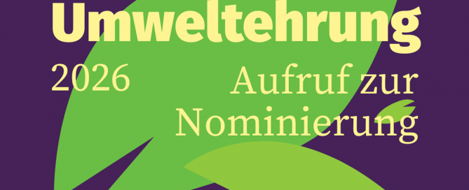 Umweltehrung 2026